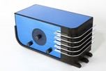 Rare Sparton 457X ’Euro Sled’ Radio Blue Mirror - Walter Dorwin Teague Design